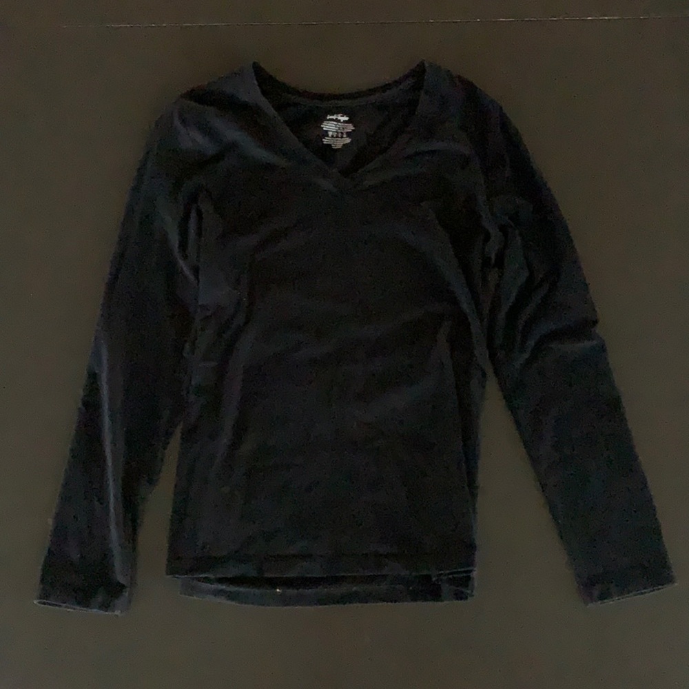 Lord & Taylor Long Sleeve Black Tee